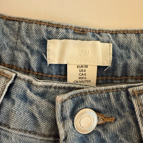 H&M divided Light Blue Jean Shorts - Picture 2 of 3